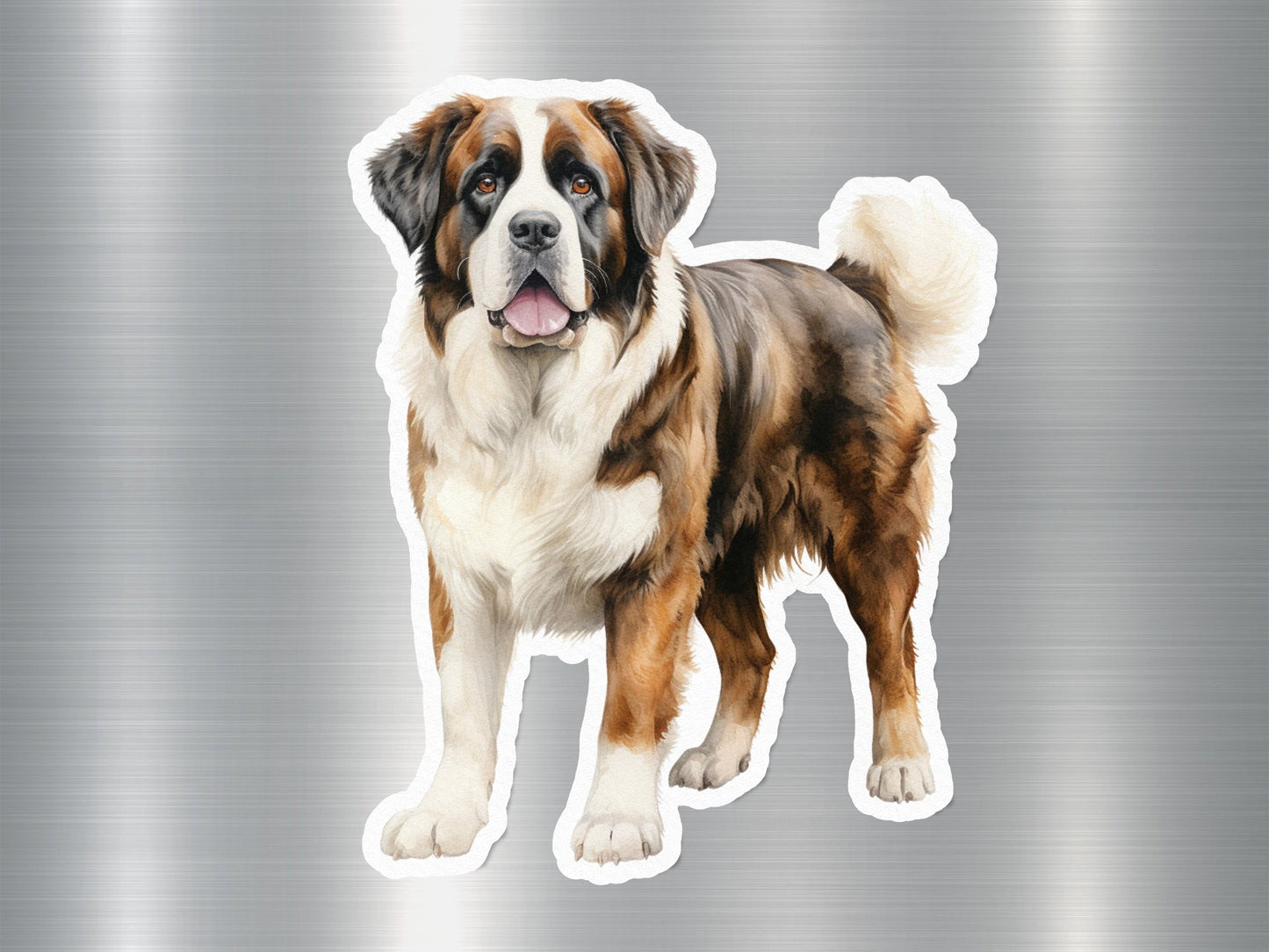 Delightful St. Bernard Dog Sticker