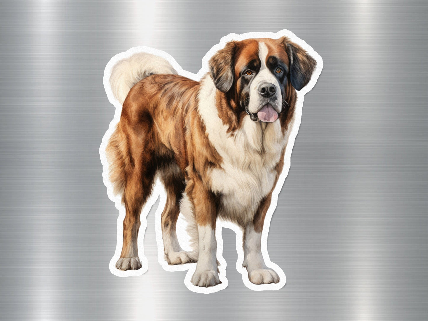 Lovable St. Bernard Dog Sticker