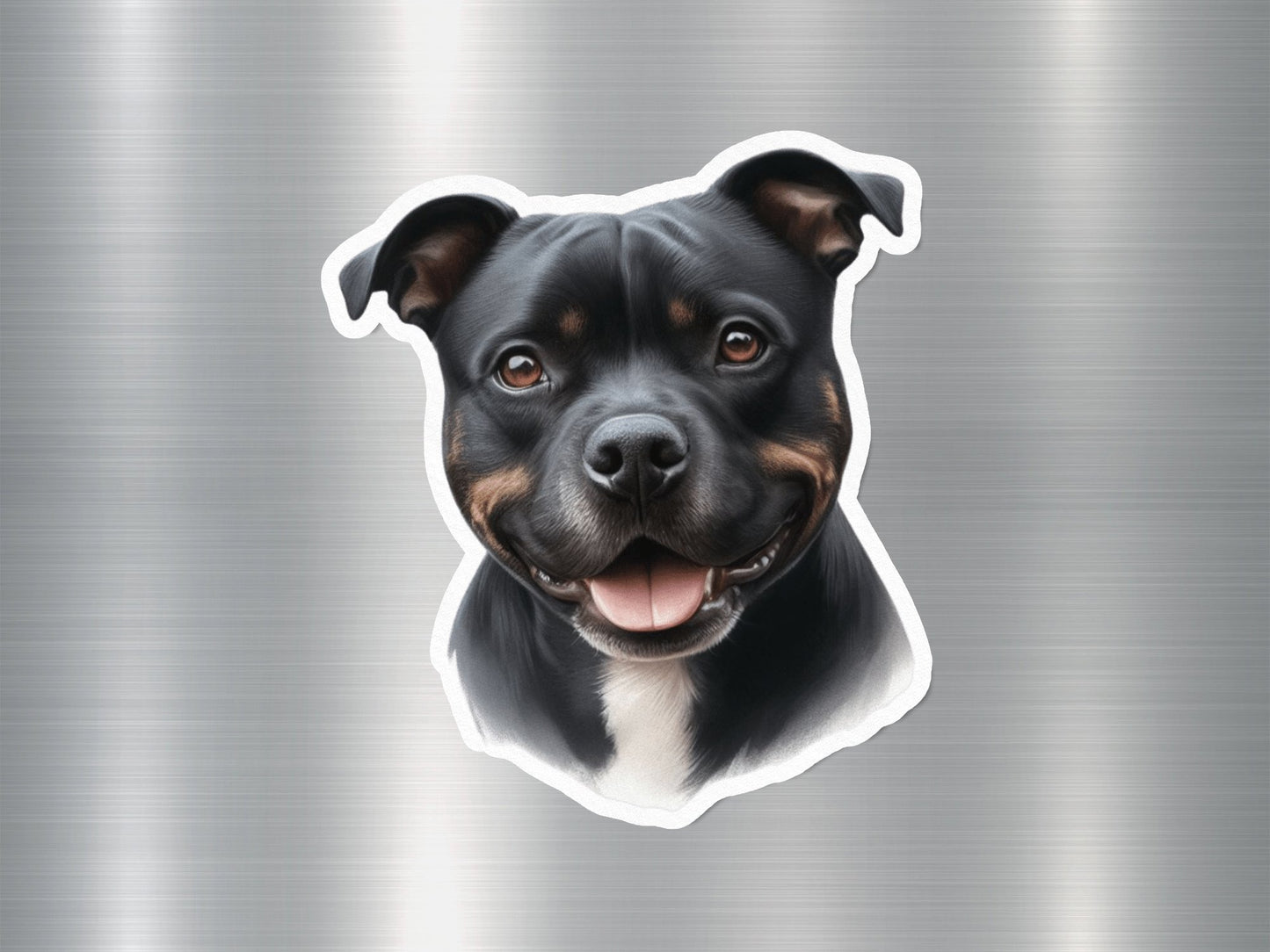 Lovable Staffordshire Bull Terrier Dog Sticker