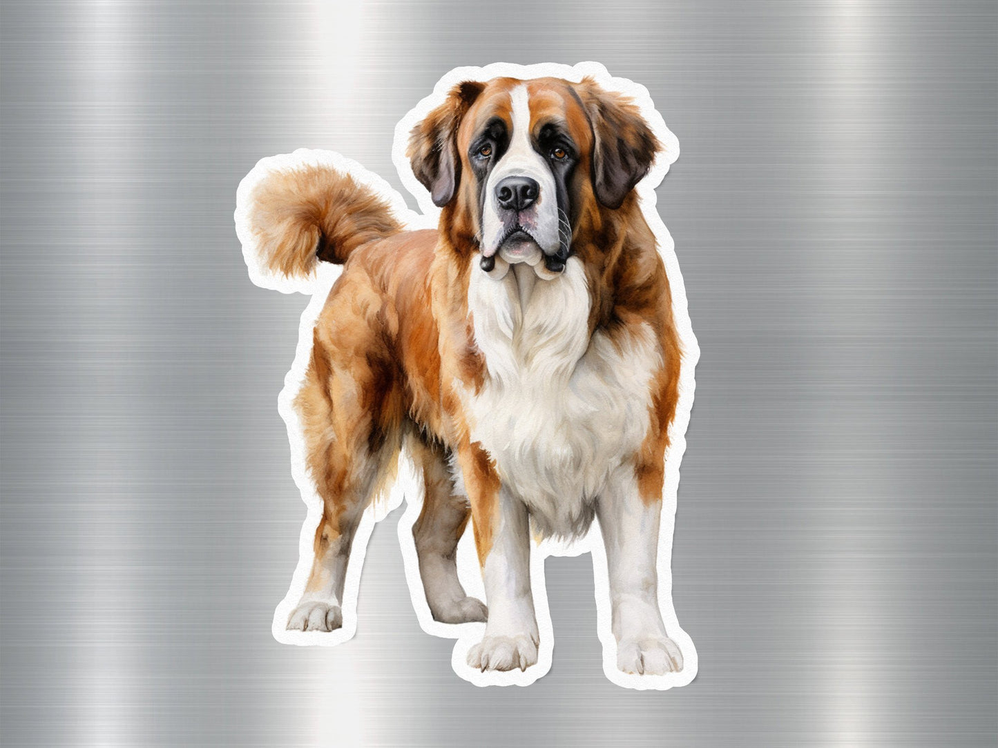 Angry Saint Bernard Dog Sticker