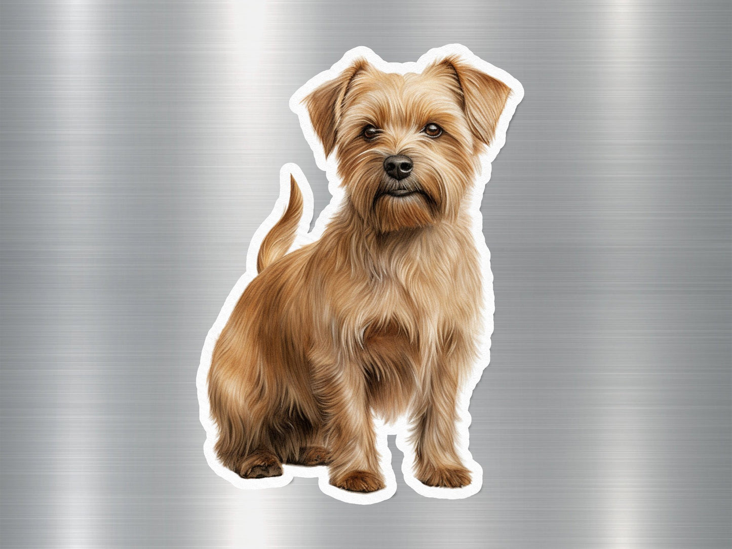 Fetching Yorkshire Terrier Dog Sticker