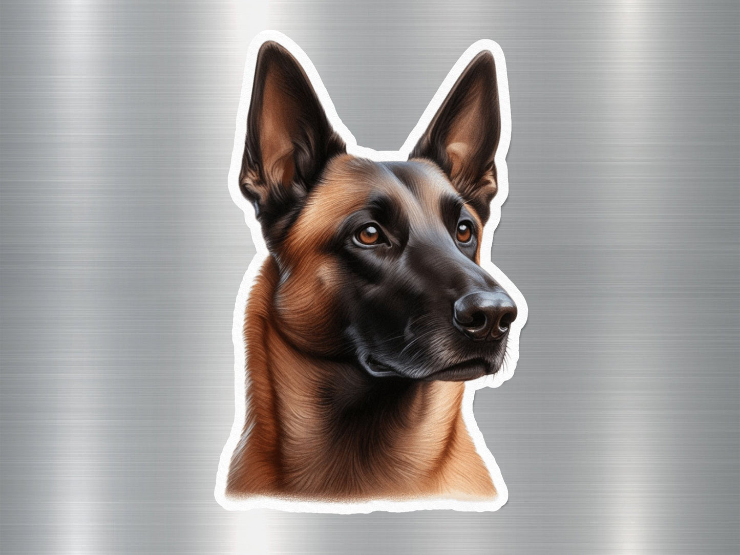 Appealing Belgian Malinois Dog Sticker