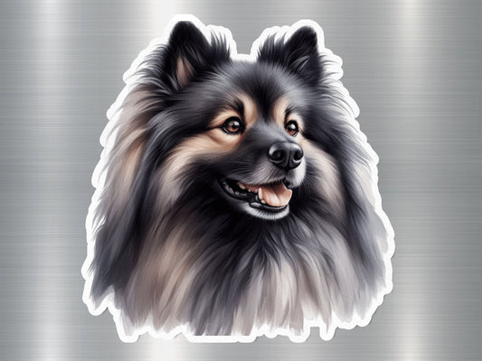 Cute Keeshond Dog Sticker