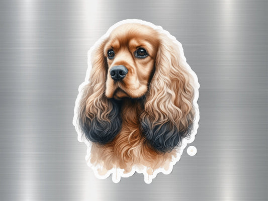 Cute Cocker Spaniel Dog Sticker