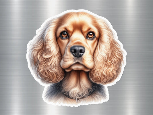 Adorable Cocker Spaniel Dog Sticker