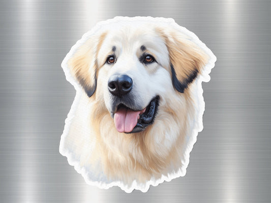 Adorable Great Pyrenees Dog Sticker