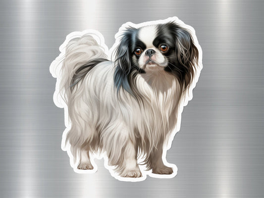 Delightful Japanese Chin Dog Sticker