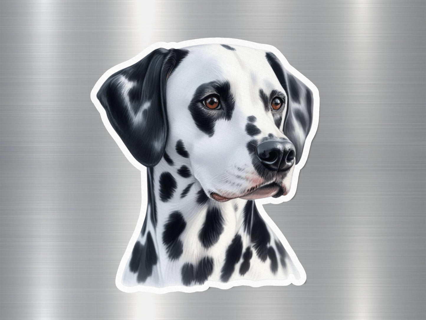 Lovable Dalmatian Dog Sticker