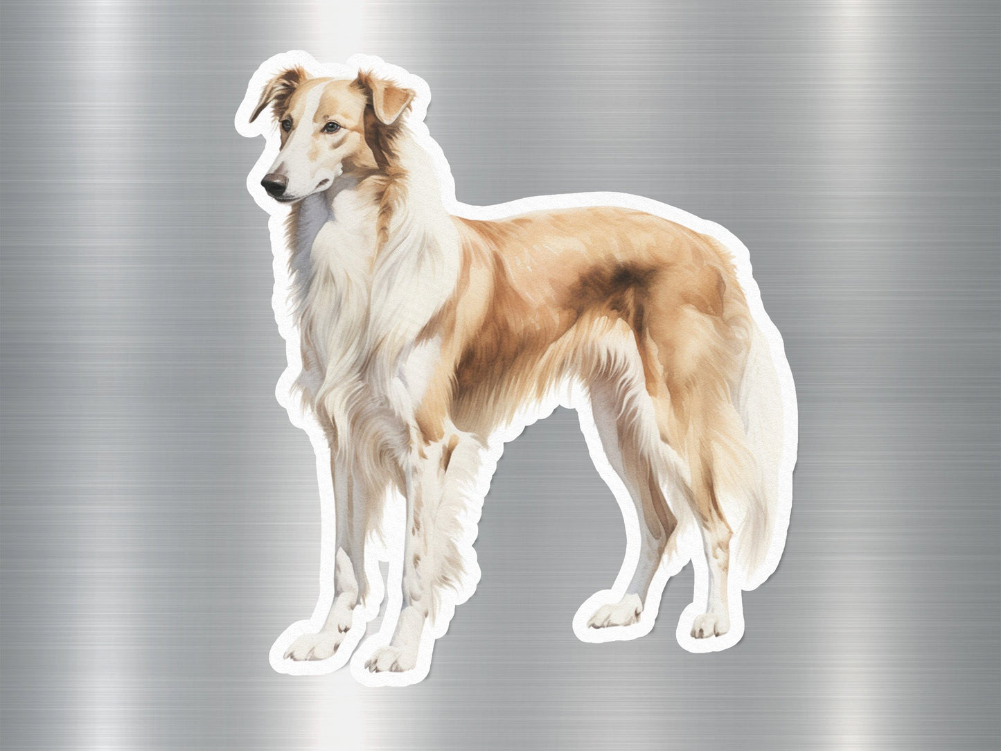 Silken Wind hound Dog Sticker