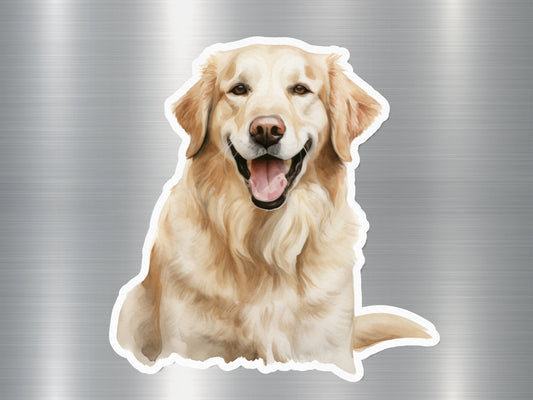 Golden Sunshine Dog Sticker