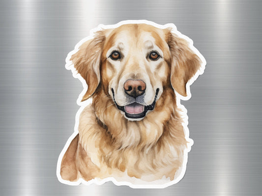 Golden Sunshine Cute Dog Sticker