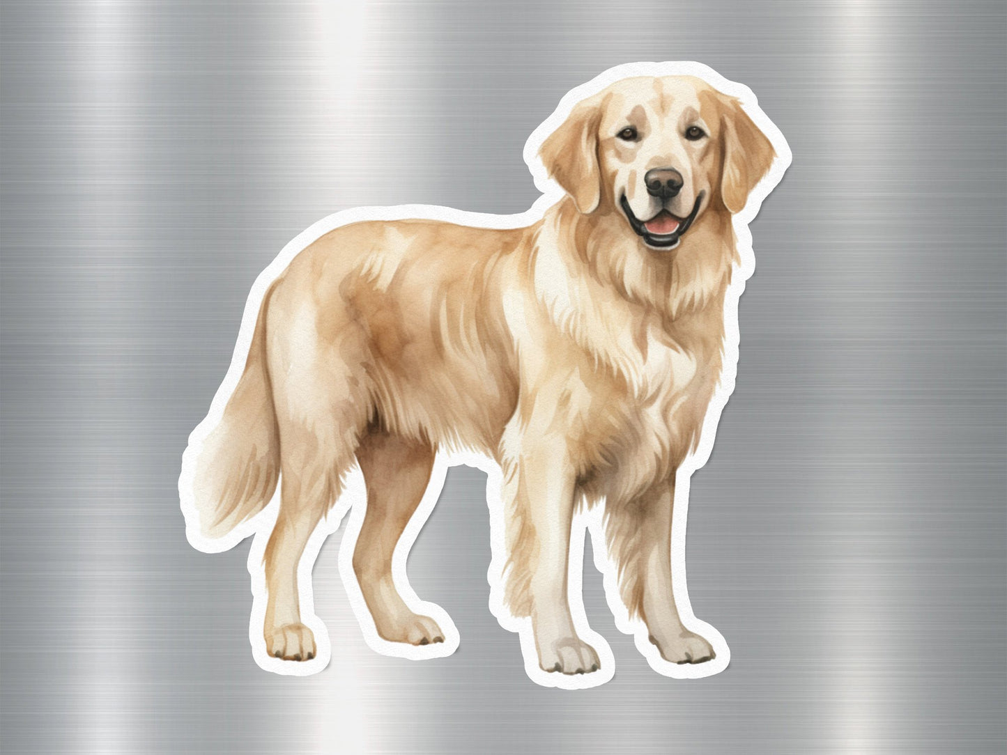 Attractive Golden Retriever Dog Sticker