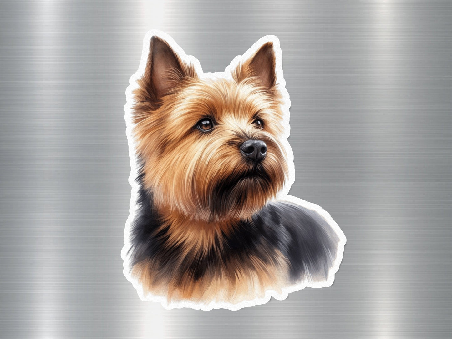 Grinning Yorkie Dog Sticker