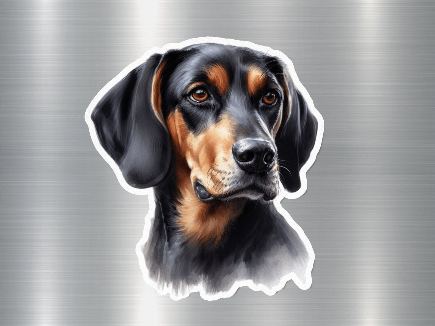 Coonhound Cutie Dog Sticker