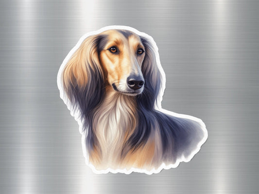 Saluki Silhouette Dog Sticker