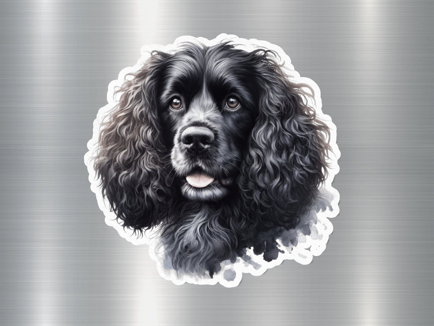 Happy Spaniel Dog Sticker