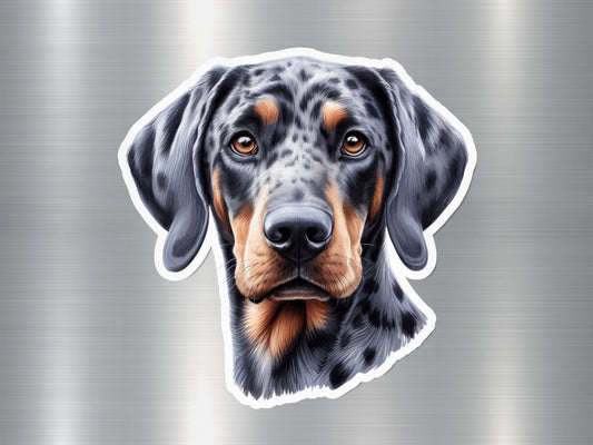 Leopard Pup Dog Sticker