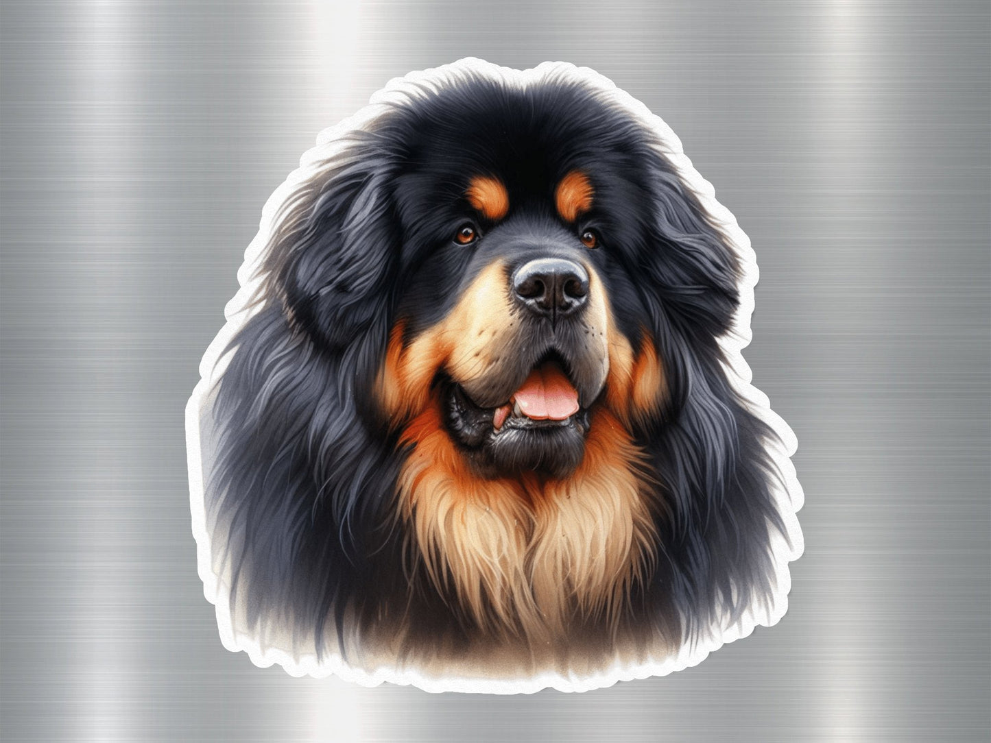 Happy Tibetan Mastiff Dog Sticker