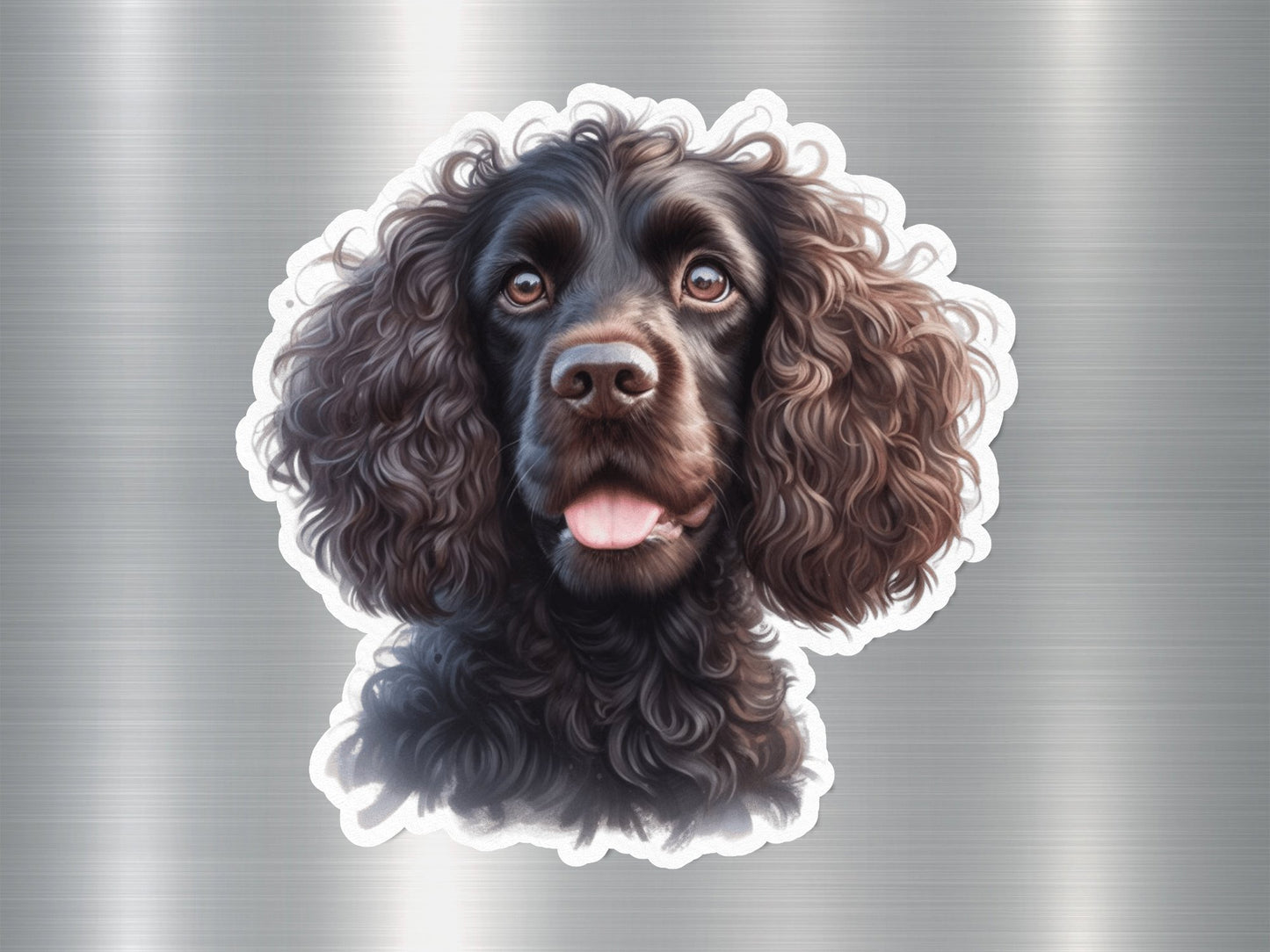 Happy Spaniel Dog Sticker