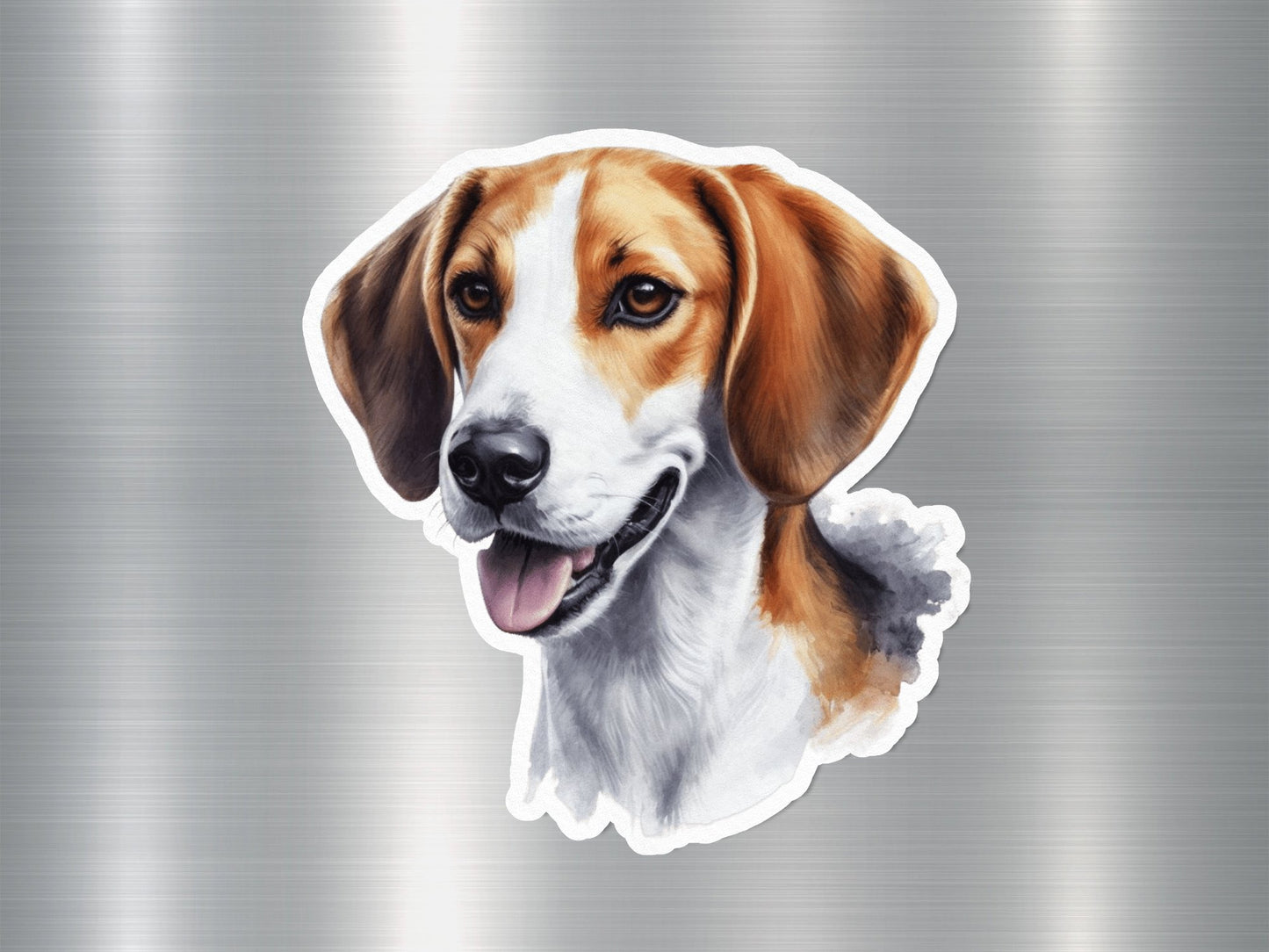 Happy Beagle Dog Sticker