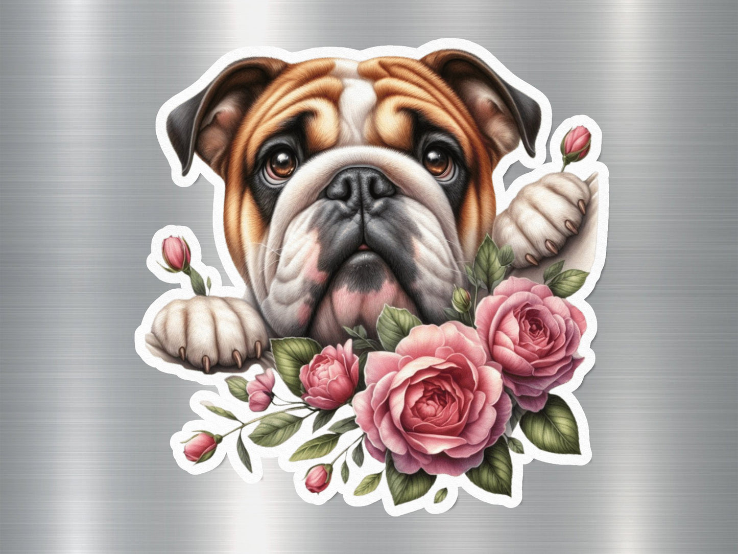 Happy Bully Dog Sticker