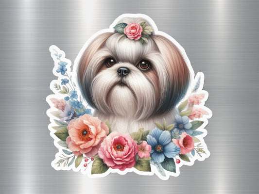 Shih Tzu Serenity Dog Sticker