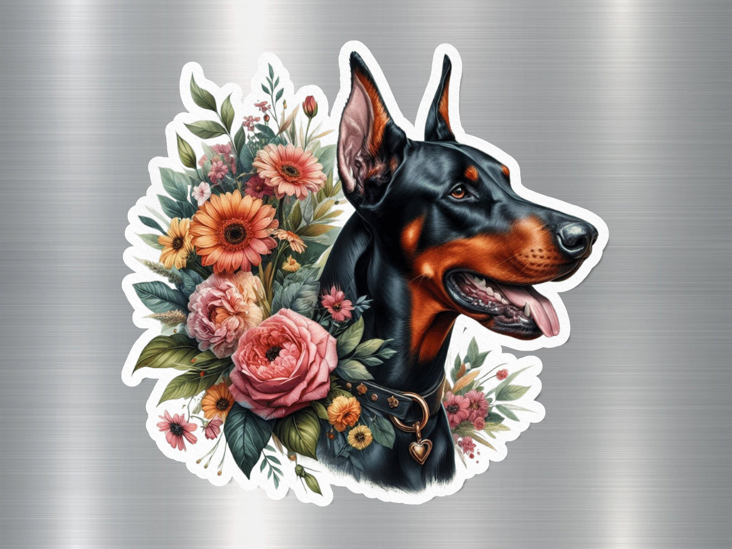 Doberman Delight Dog Sticker