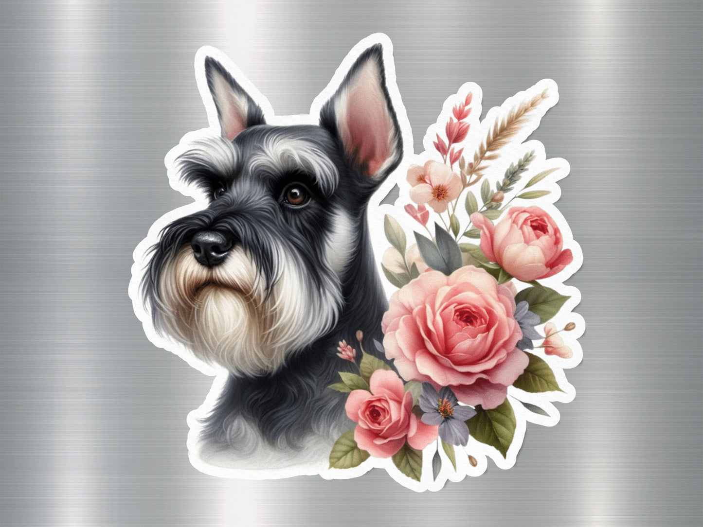 Schnauzer Serenity Dog Sticker