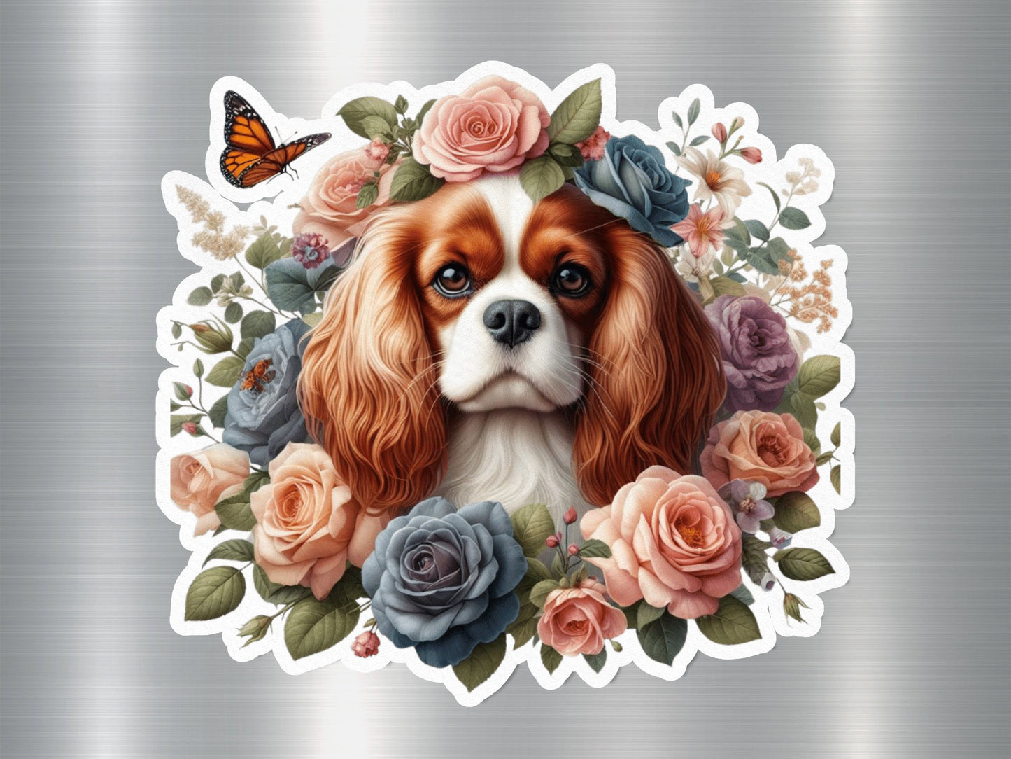 Cavalier Charm Dog Sticker