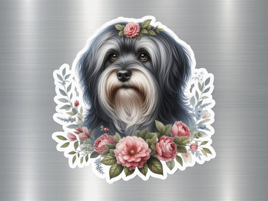 Floral Fantasy Dog Sticker