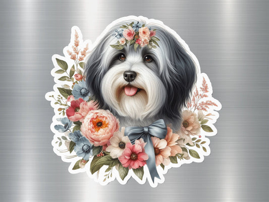 Bearded Sweetheart Dog Sticker