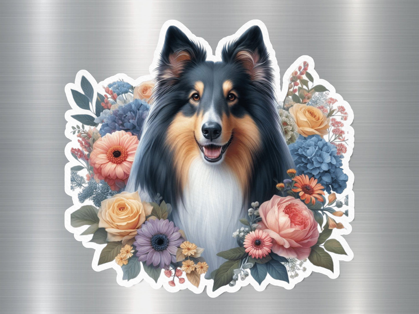 Collie Delight Dog Sticker