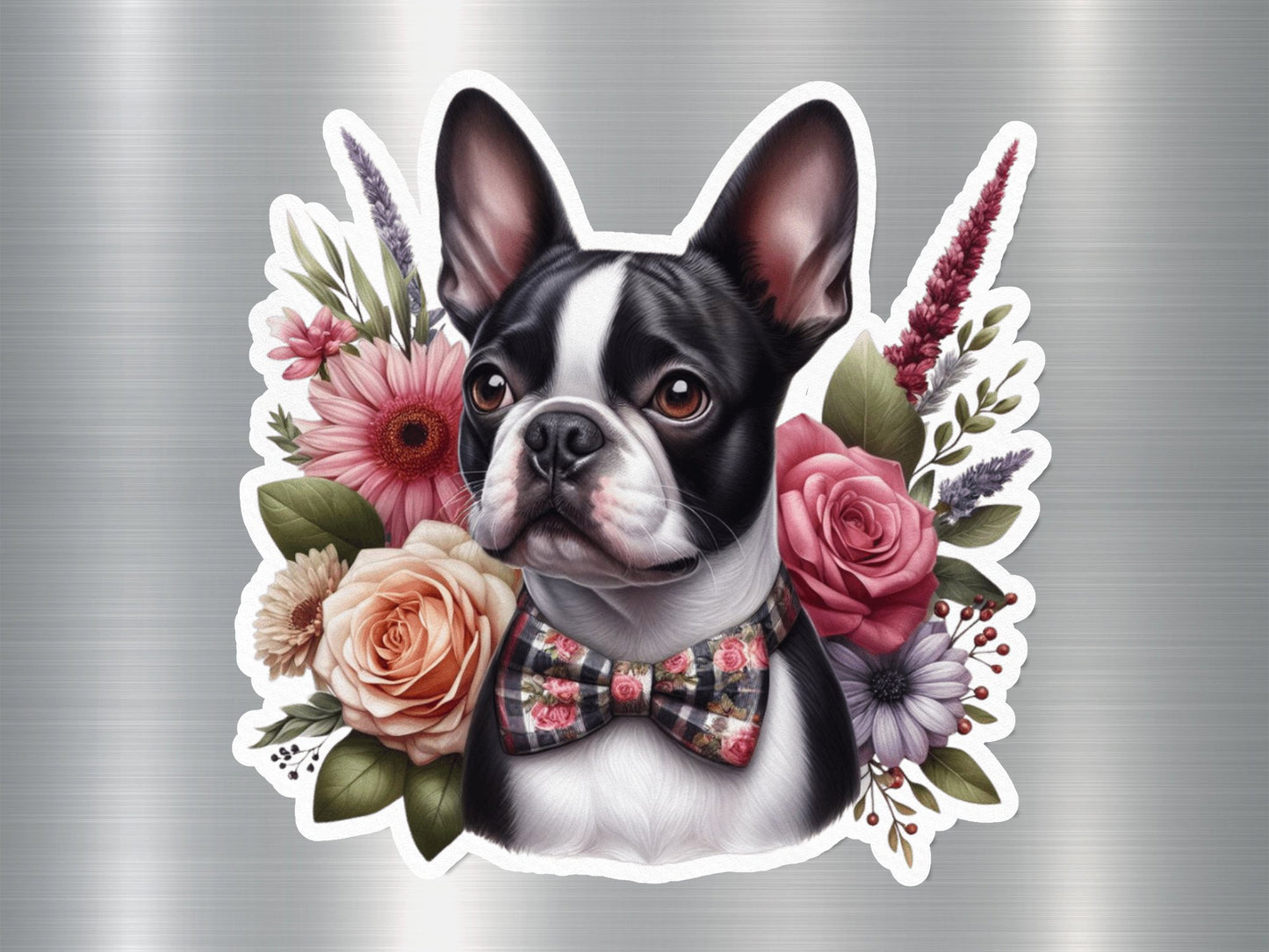 Boston Terrier Beauty Dog Sticker