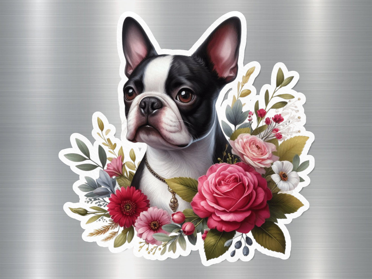 Boston Terrier Sweetheart Dog Sticker