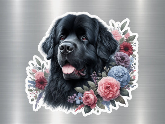 Newfoundland Beauty Dog Sticker