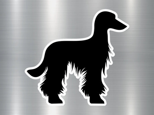 Long-Coated Love Dog Sticker