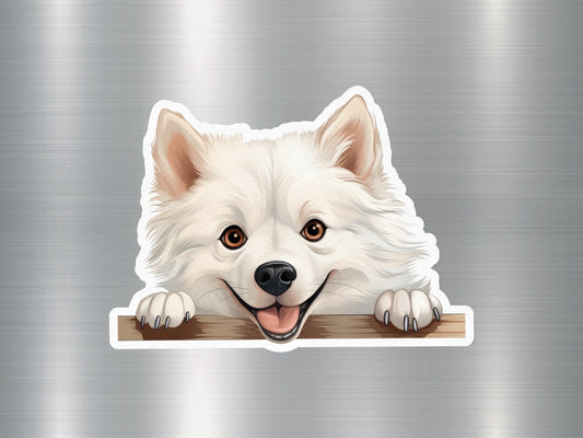 Wholesale American Eskimo Dog Smile Sticker