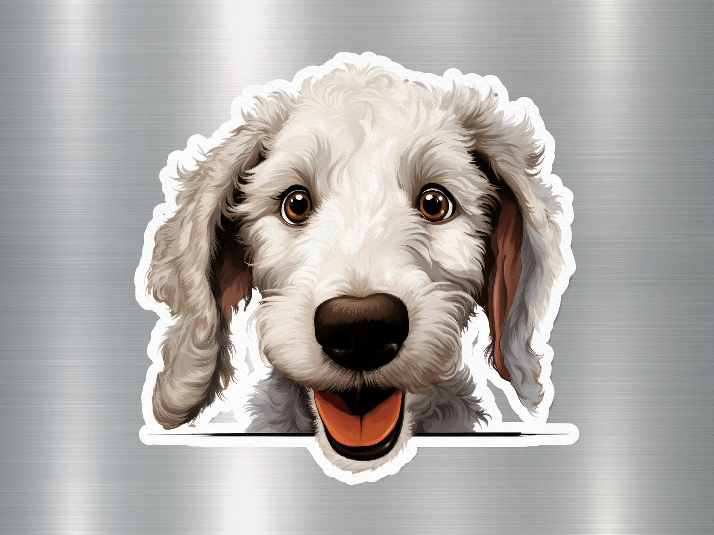 Bedlington Terrier Charm Dog Sticker