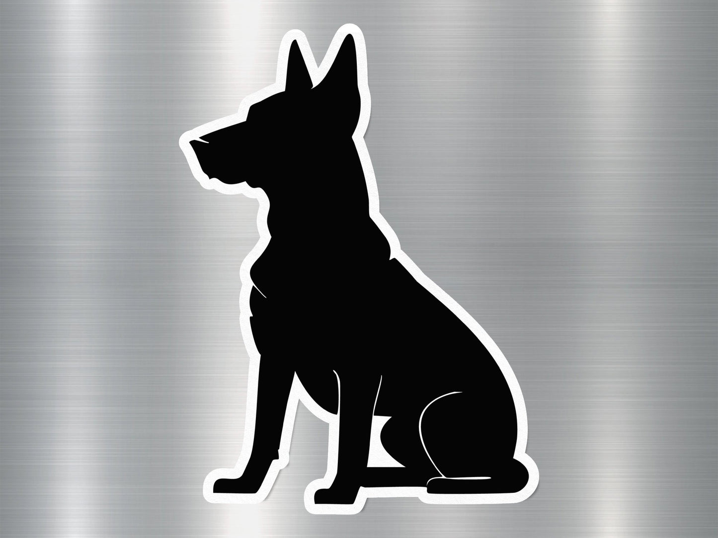 Doberman Silhouette Dog Sticker