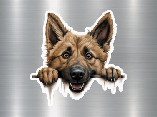 Happy Shepherd Dog Sticker