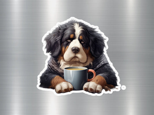 Happy Bernese Dog Sticker