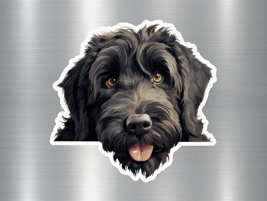 Golden Doodle Joy Dog Sticker