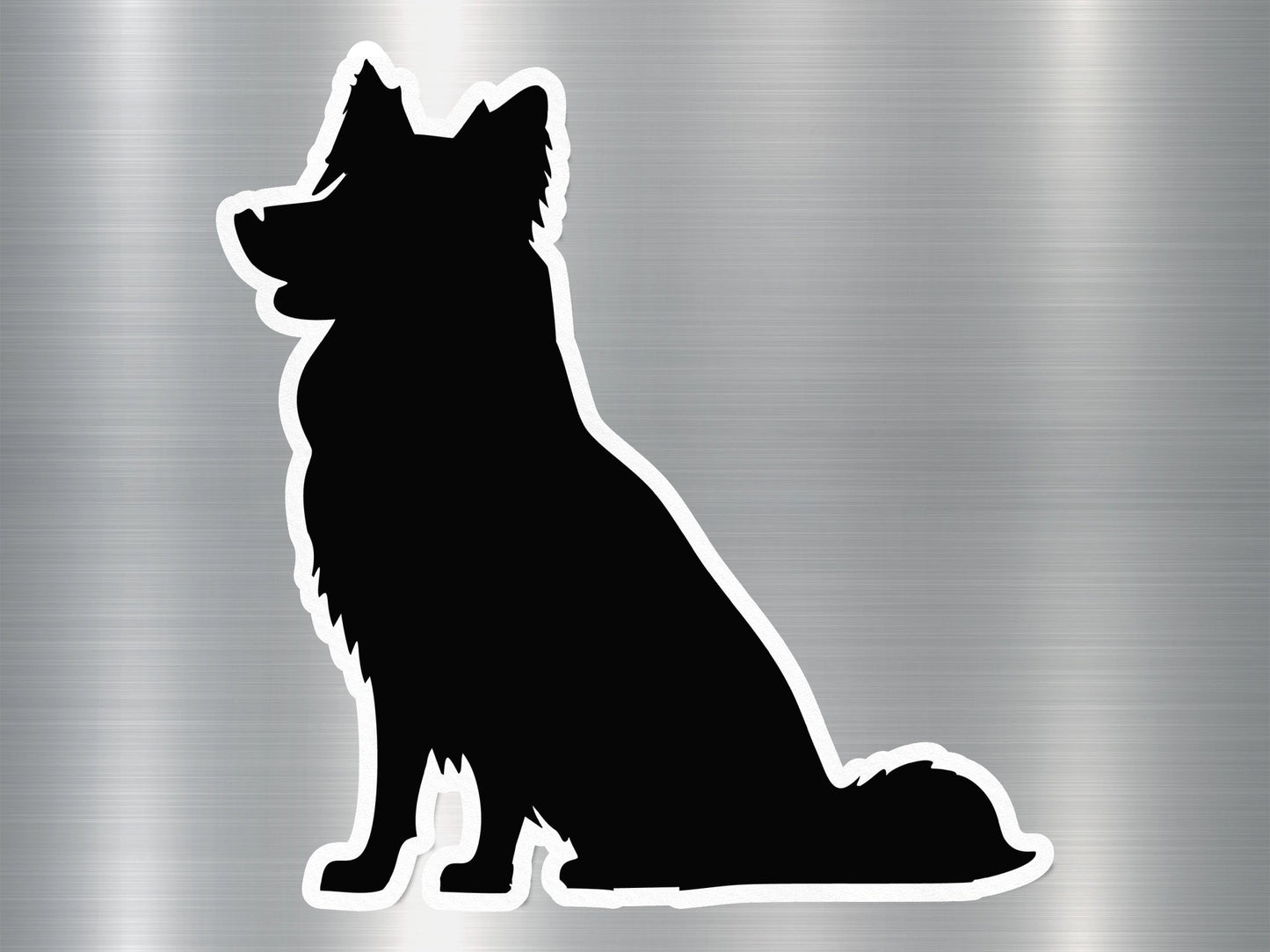 Shadowed Canine Dog Sticker