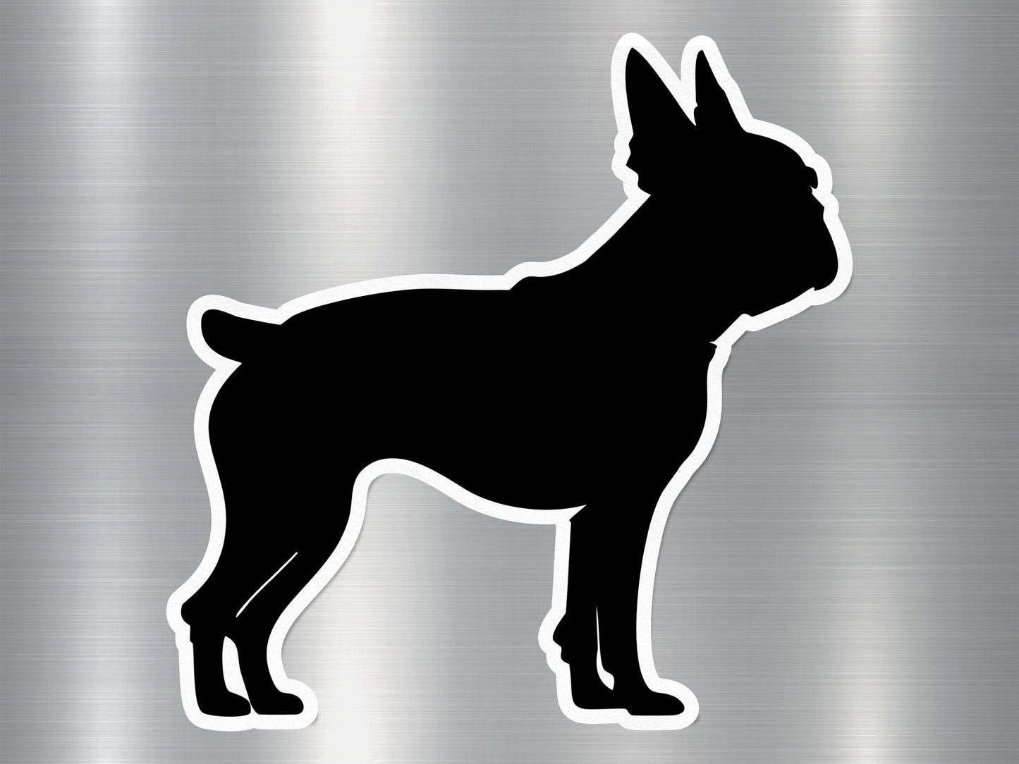 Boston Silhouette Dog Sticker