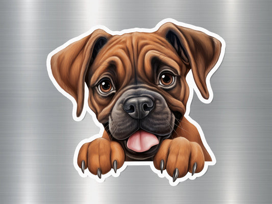 Boxer Buddy Dog Sticker