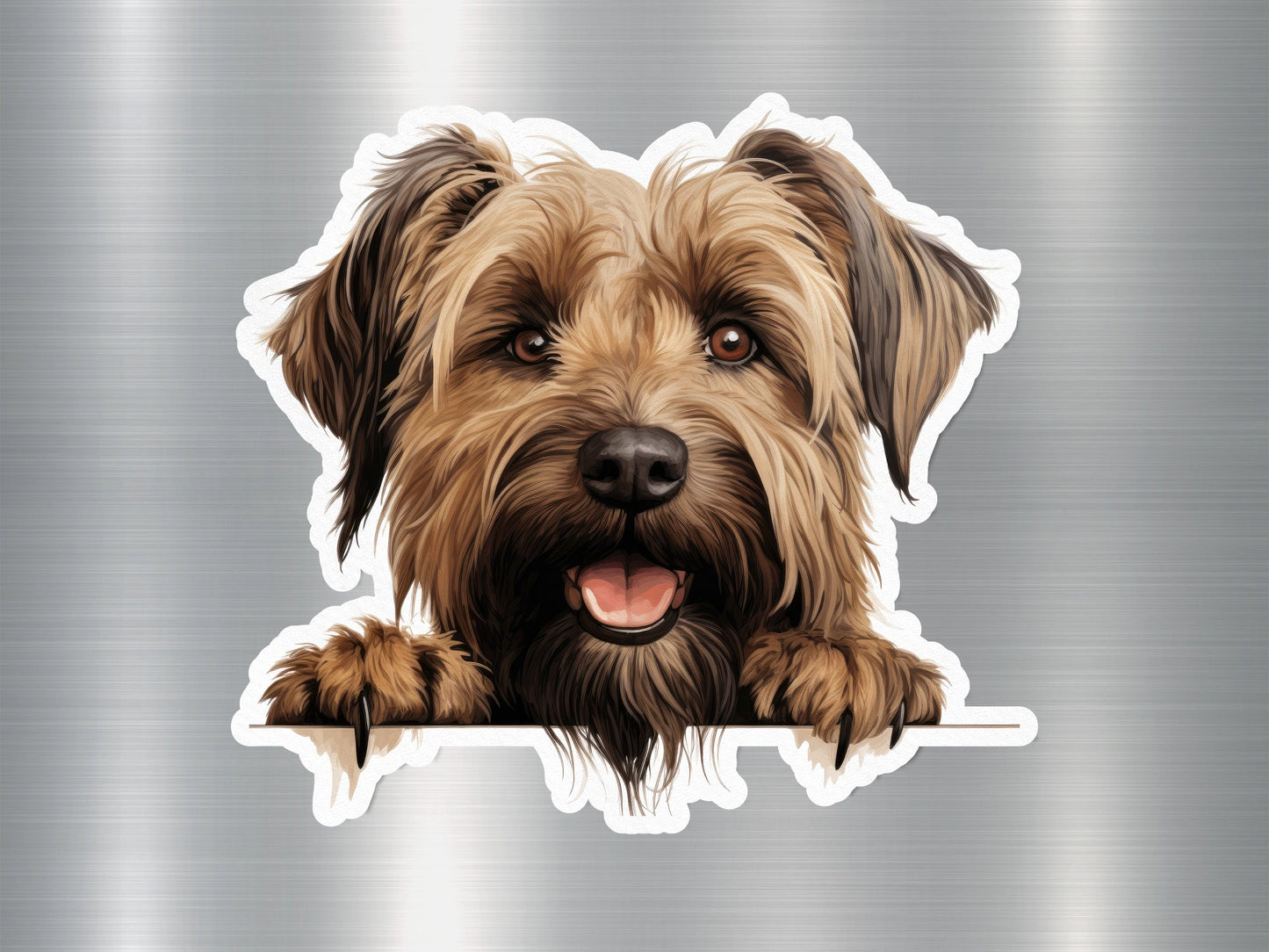 Beardie Buddy Dog Sticker