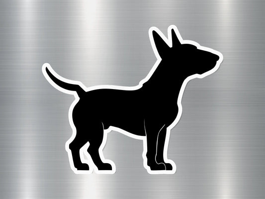 Mini Bull Silhouette Dog Sticker