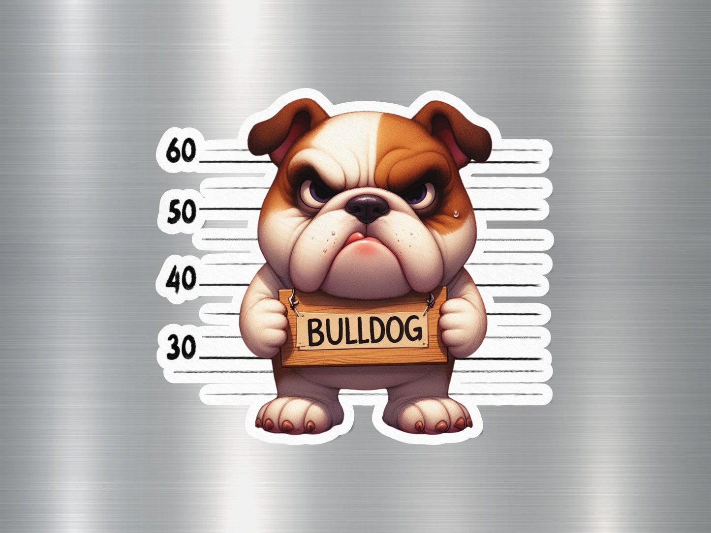 Bulldog Magnet Dog Sticker