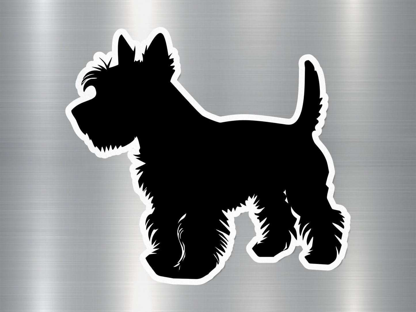 Scottie Silhouette Dog Sticker