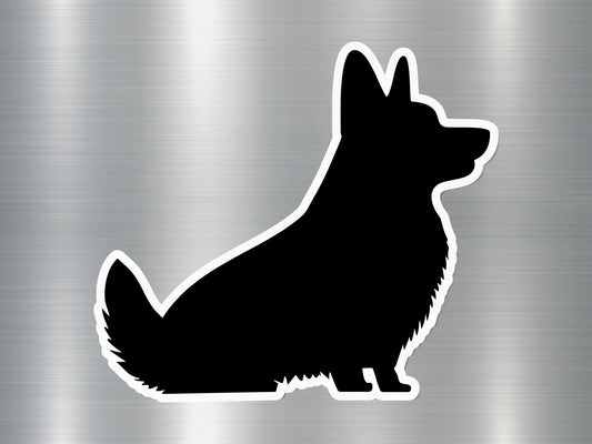 Corgi Silhouette Dog Sticker